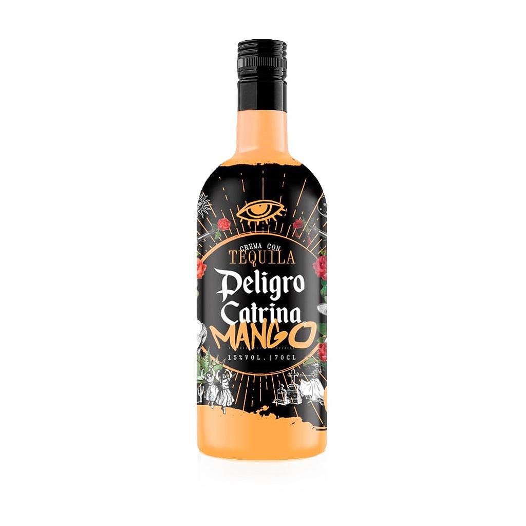 CREMA MANGO TEQUILA PELIGRO CATRINA 700 ML