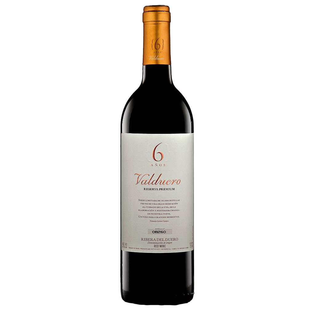VINO VALDUERO RESERVA PREMIUM 6 AÑOS 2016 750 ML