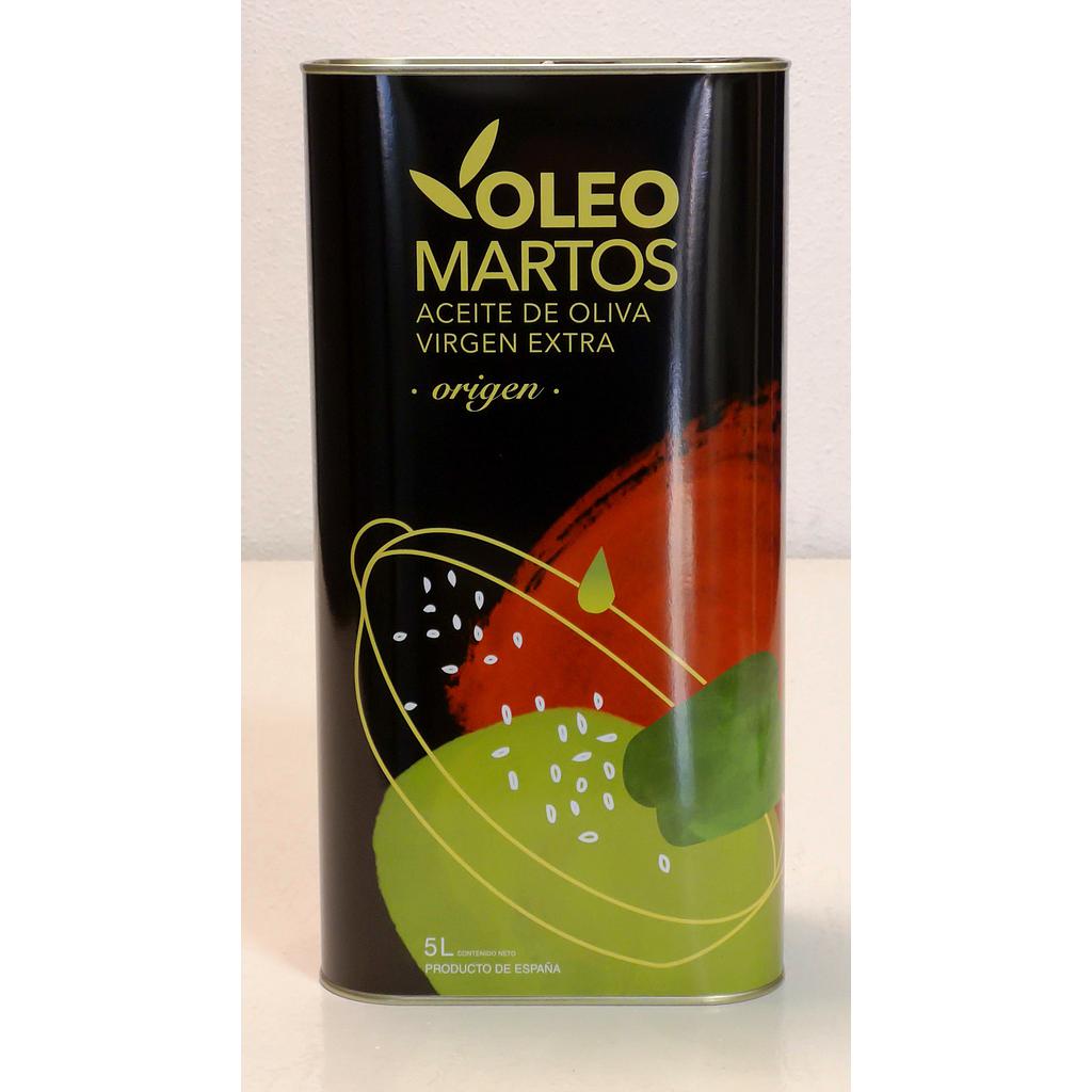 ACEITE DE OLIVA EXTRA VIRGEN AIRES DE JAEN OLEO MARTOS LATA 5000 ML